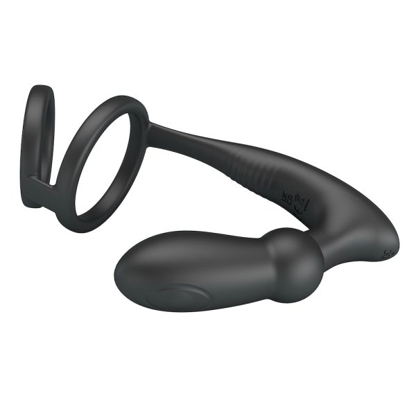 Anel Peniano com Plug Anal Com Vibrador e Pulsação Emoni USB - Image 7
