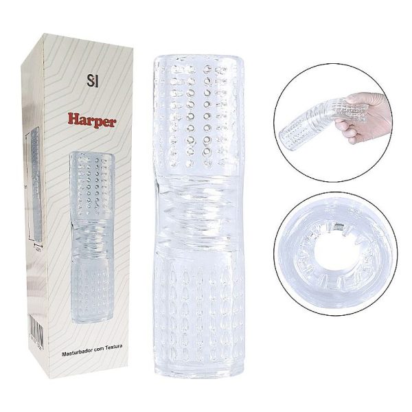 Masturbador Masculino em Silicone - Harper - 16,0x4,5cm