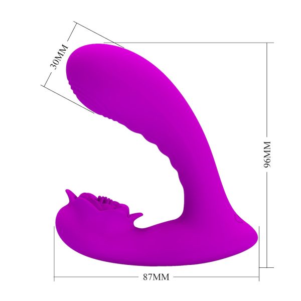 Vibrador Ponta Dupla Estimulador de Clitoris e Ponto G Nadal - Image 3