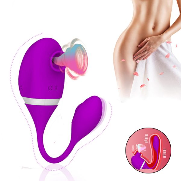 Vibrador Ponta Dupla Bullet e Sugador Estimulador Clitoriano - Image 3