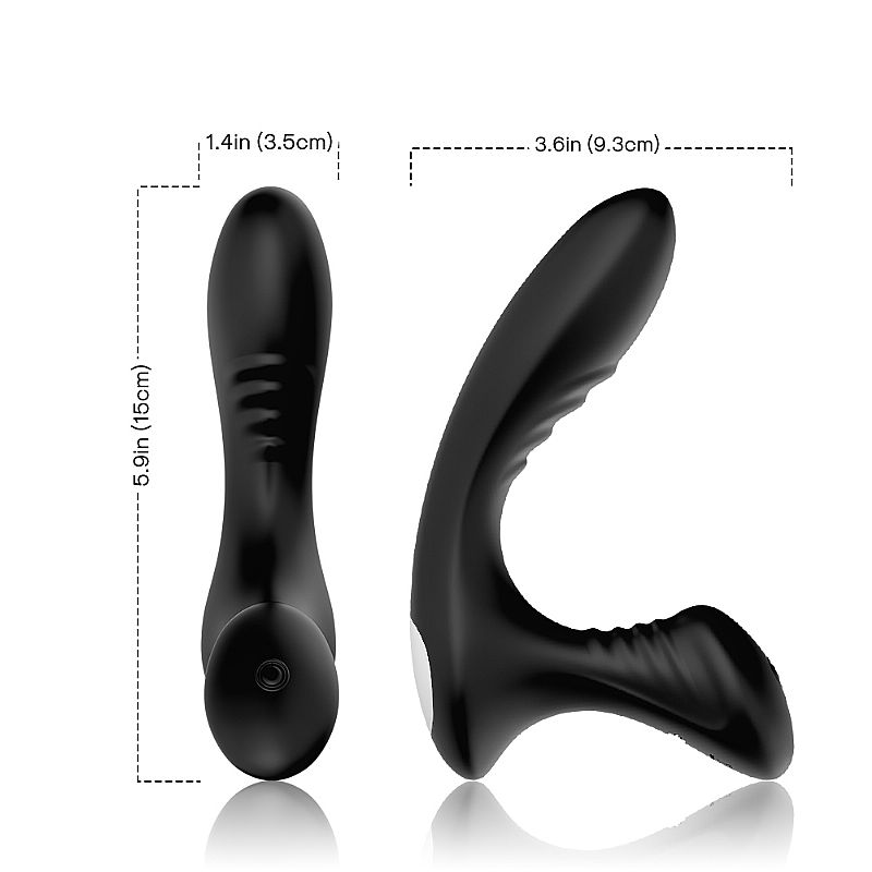 Vibrador de Próstata com Controle Remoto - Preto Sex shop - Imagem 4