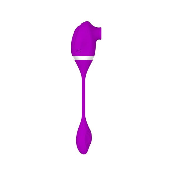 Vibrador Ponta Dupla Bullet e Sugador Estimulador Clitoriano - Image 5