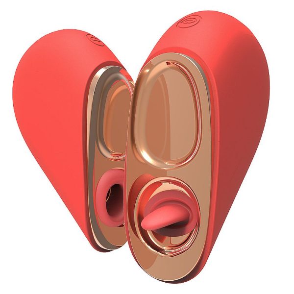 Vibrador Clitóris com Pulsação e Estimulação Língua Coração - Image 5