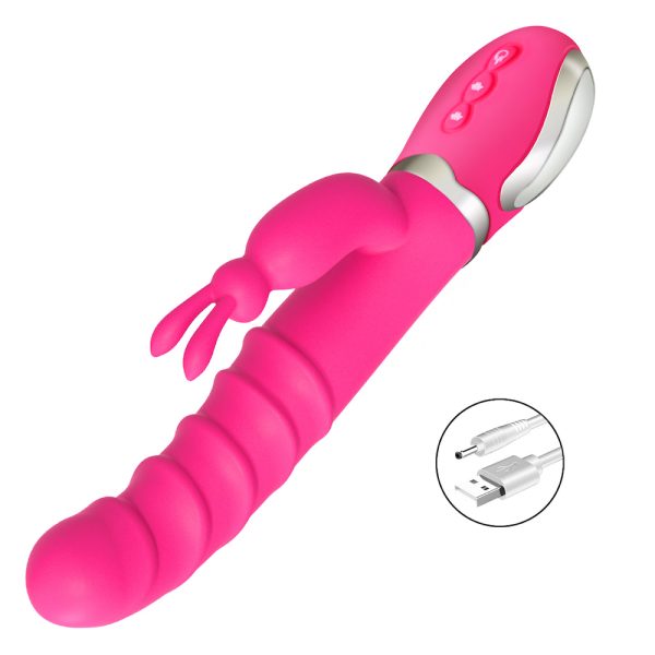 Vibrador de Ponto G e Clitoris Ondulado Com Aquecimento USB - Image 6