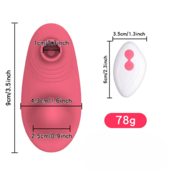 Vibrador de Calcinha com Estimulador Clitoriano + Controle - Image 8