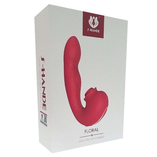 Vibrador Ponto G e Clitóris com Pulsação e Tapping - Floral - Image 2