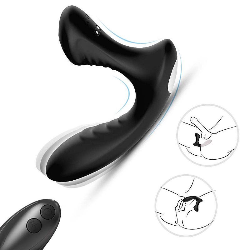 Vibrador de Próstata com Controle Remoto - Preto Sex shop - Imagem 3