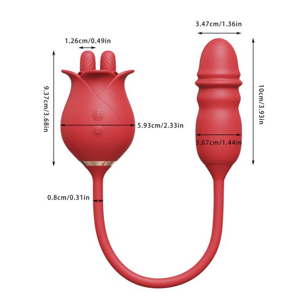 Vibrador Duplo Flexível 10 modos de Vai e Vem Recarregavel - Image 9