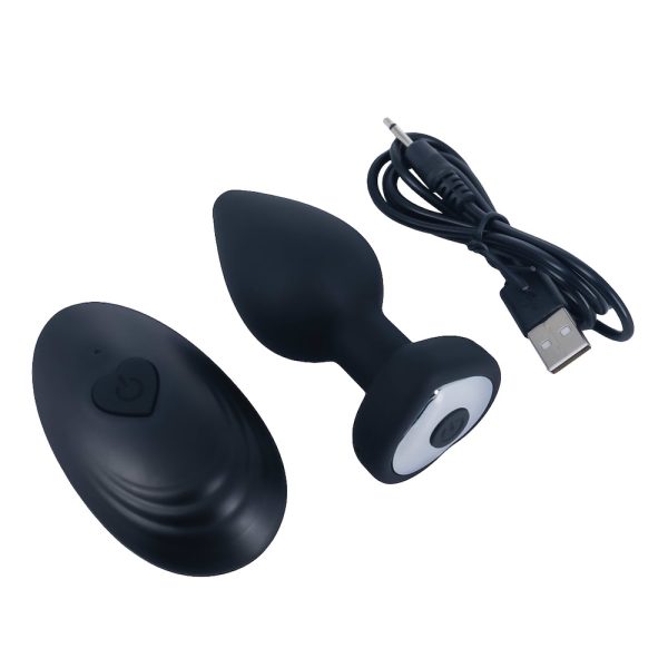 Plug Anal em Silicone Coração com 10 Velocidades e Controle - Image 6