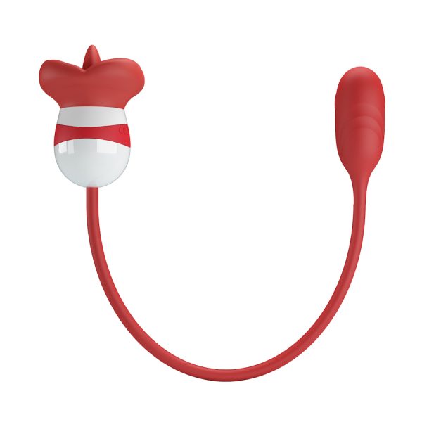 Vibrador Duplo Flexível c/ Língua Bullet Recarregavel Aliyah - Image 2