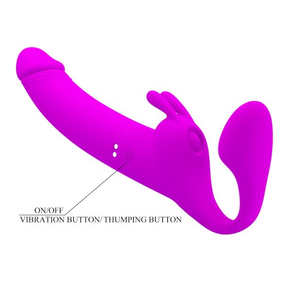 Vibrador Strapless com Vibrações e 10 Modos de Tapa - Zanini - Image 3