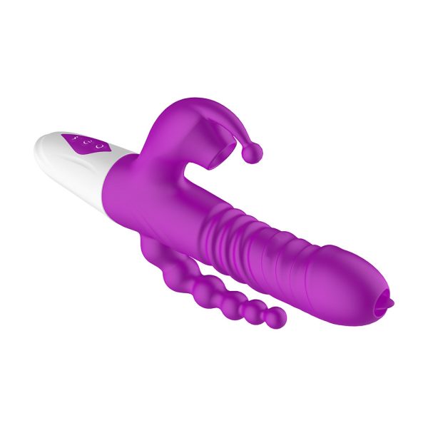 Vibrador com Estimulador Triplo + Vai e Vem Recarregavel - Image 7