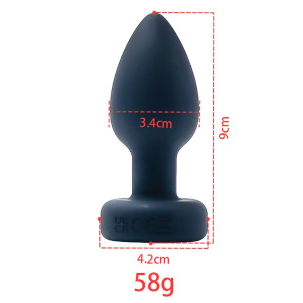 Plug Anal com LED e 10 Vibração + Controle Remoto sem Fio - Image 2