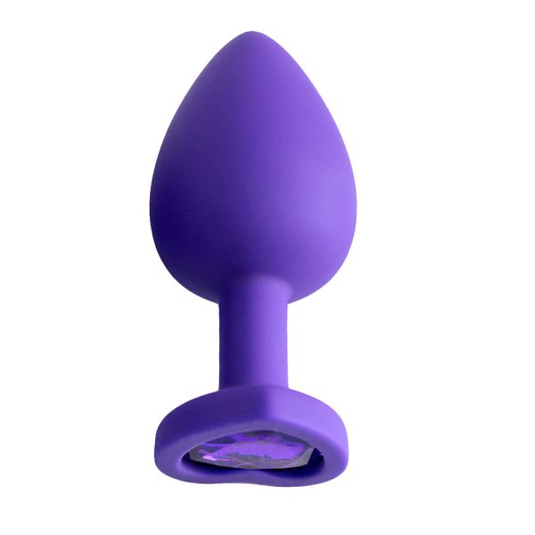 Plug Jóia em Silicone Rosa em Formato de Coração Tamanho G - Image 4