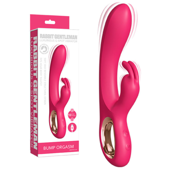 Vibrador Rabbit Com Estimulador de Clitóris Recarregável