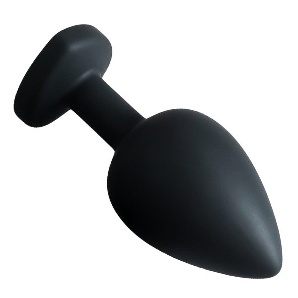 Plug Jóia em Silicone Preto no Formato de Coração Tamanho G - Image 7