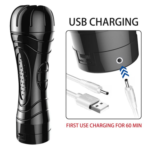 Masturbador Lanterna Recarregável em Formato de Vagina com Vibração Multivelocidade - Image 2