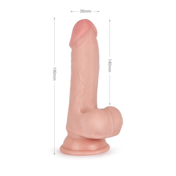 Pênis Realístico com Ventosa 19x3,8cm Triple Density Dildo - Image 7