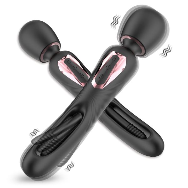 Vibrador Varinha Duplo Ponto G e estimulação de Clitóris USB - Image 2
