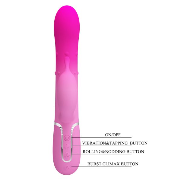 Vibrador Rabbit com Esferas e Estimulador Clitoriano - Shima - Image 3
