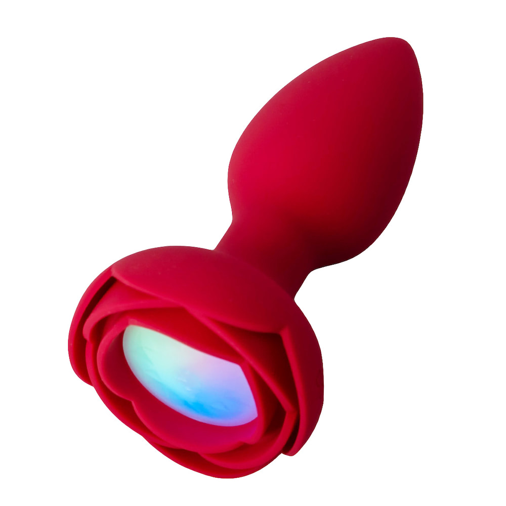Plug Anal Flor LED 10 Vibração e Rotação + Controle Remoto - Imagem 4