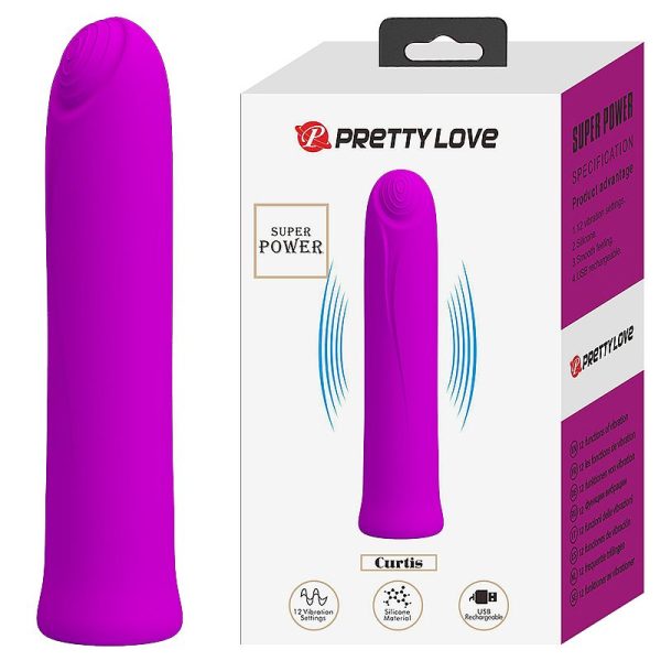 Vibrador de Ponto G Recarregável - Curtis - Pretty Love