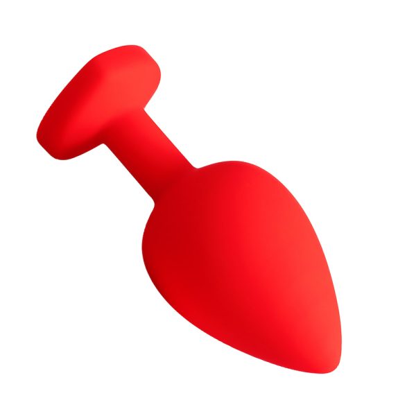 Plug Jóia em Silicone Vermelho Formato de Coração Tamanho G - Image 8