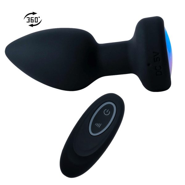 Plug Anal Silicone com LED 10 Vibração e Rotação + Controle - Image 10