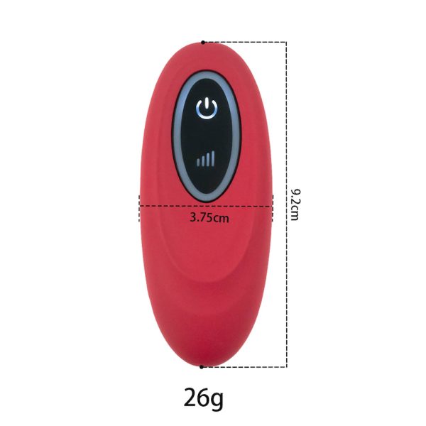Plug Anal Flor Vermelho com LED 10 Velocidades Controle USB - Image 3