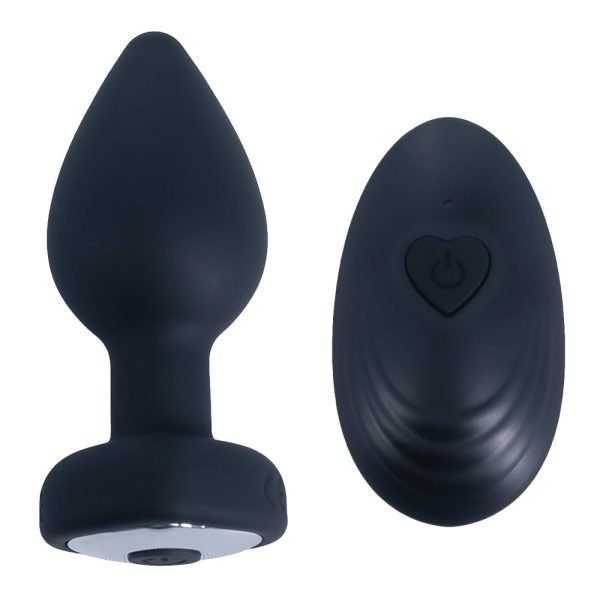Plug Anal em Silicone Coração com 10 Velocidades e Controle - Image 9