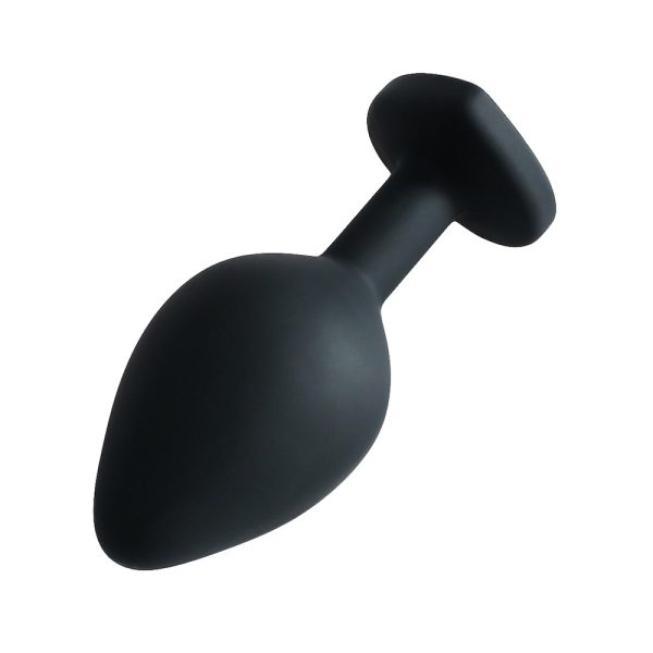 Plug Jóia em Silicone Preto Formato de Coração Tamanho M - Image 7