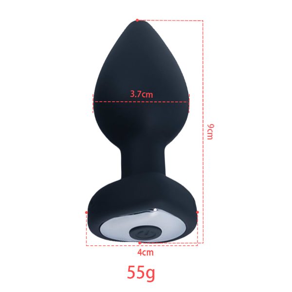 Plug Anal em Silicone Coração com 10 Velocidades e Controle - Image 4