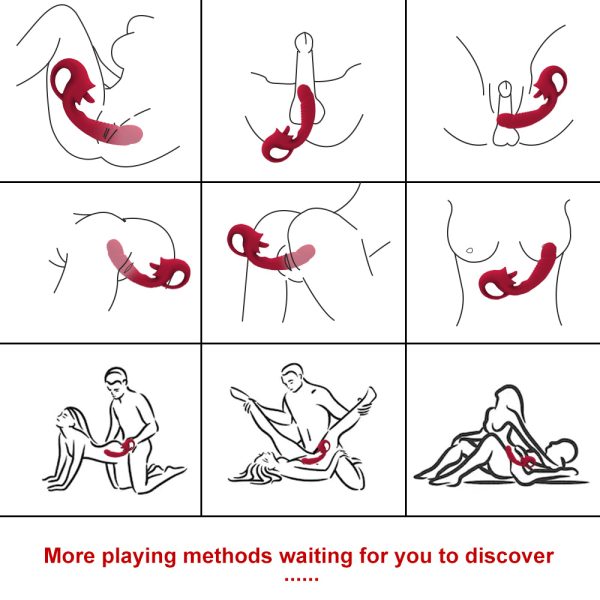 Vibrador Duplo Estimulador de Ponto G e Lingua para Clitoris - Image 8