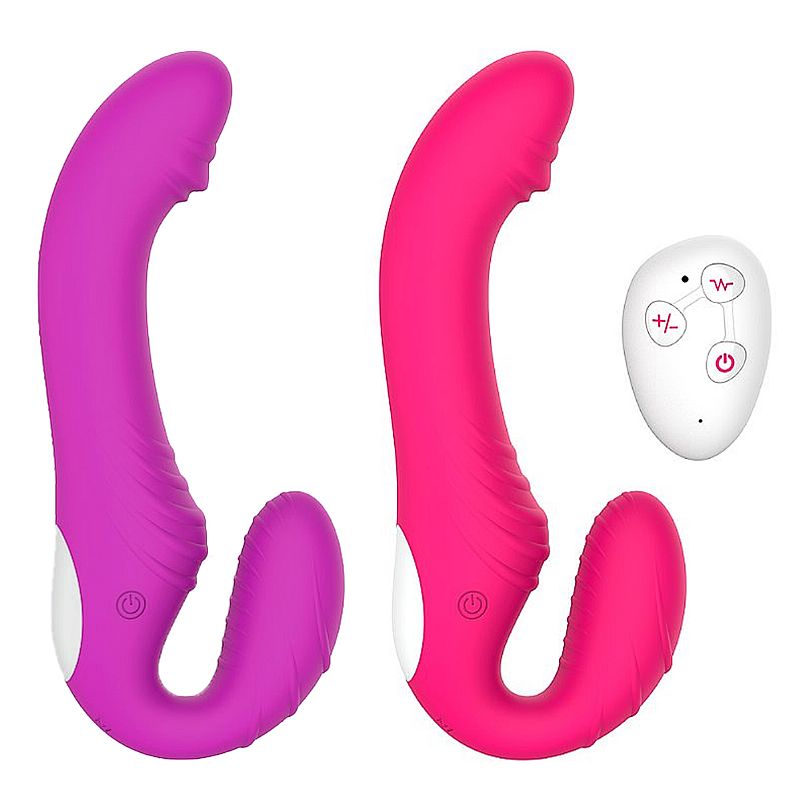 Vibrador Penetrador Strapless com Plug Vaginal Com Controle - Imagem 8