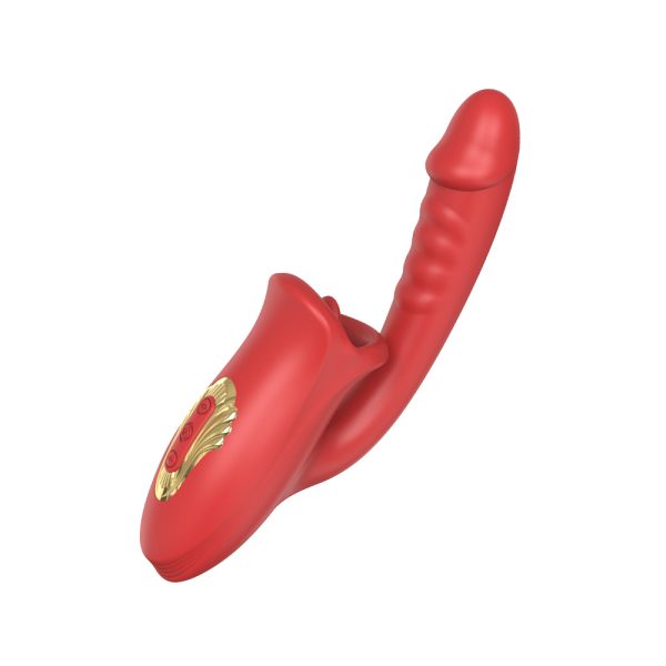 Vibrador Estimulador Ponto G e Boca Com Lingua para Clitoris - Image 12