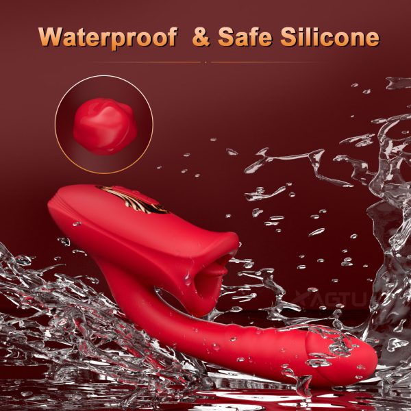 Vibrador Estimulador Ponto G e Boca Com Lingua para Clitoris - Image 4