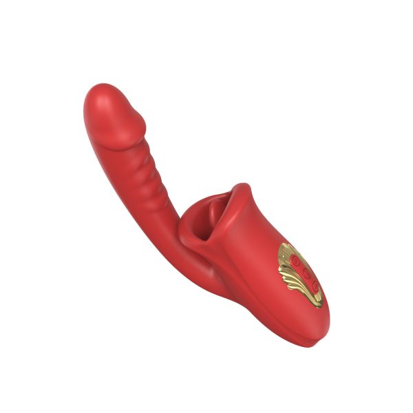 Vibrador Estimulador Ponto G e Boca Com Lingua para Clitoris - Image 17