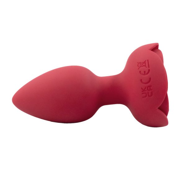 Plug Anal Flor Vermelho com LED 10 Velocidades Controle USB - Image 6