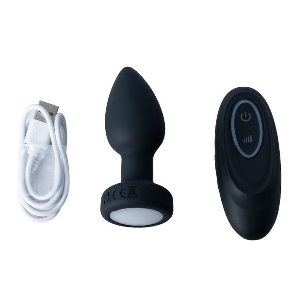 Plug Anal Silicone com LED 10 Vibração e Rotação + Controle - Image 4