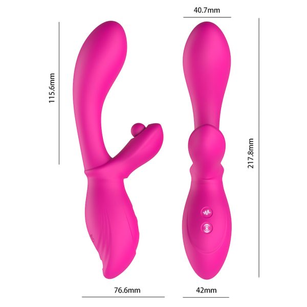 Vibrador Ponto G e Estimulador Clitoriano com “batidinhas” - Image 2