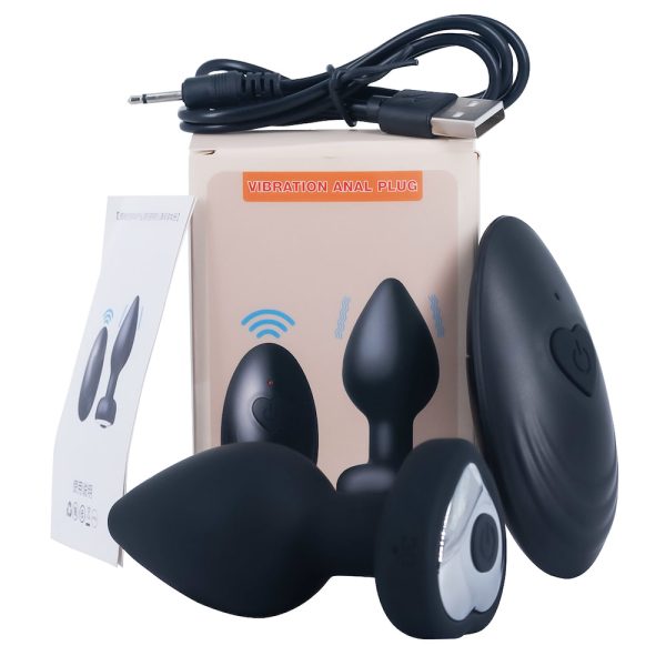 Plug Anal em Silicone Coração com 10 Velocidades e Controle - Image 5