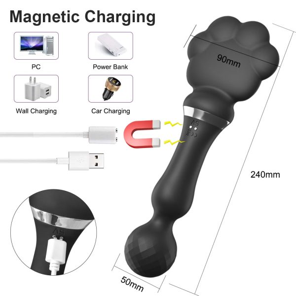 Vibrador Varinha Palmatória gatinho com choque Elétrico USB - Image 8