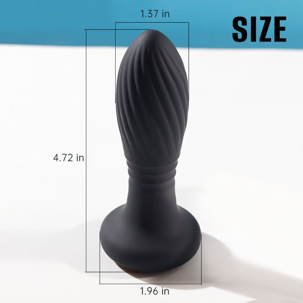 Plug Anal LED com Vibrador e Movimetos Vai e Vem + Controle - Image 7