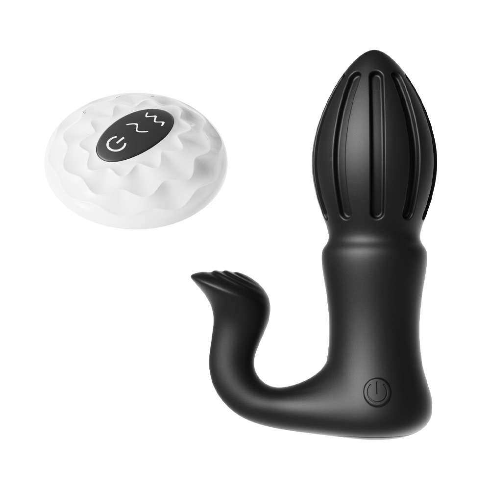 Plug Anal com Motor duplo com 7 Modos de Vibração e Controle - Imagem 9