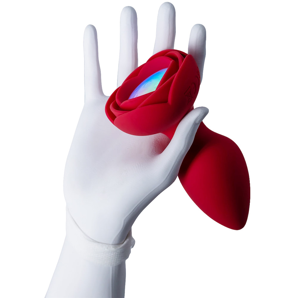 Plug Anal Flor LED 10 Vibração e Rotação + Controle Remoto - Imagem 11