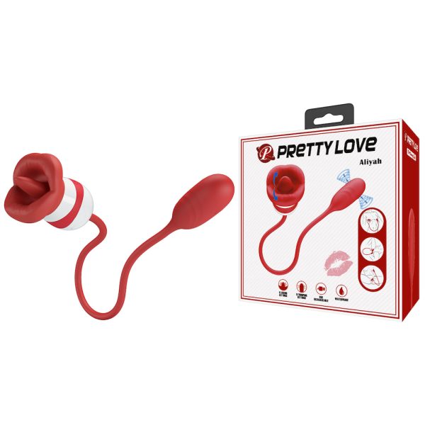 Vibrador Duplo Flexível c/ Língua Bullet Recarregavel Aliyah