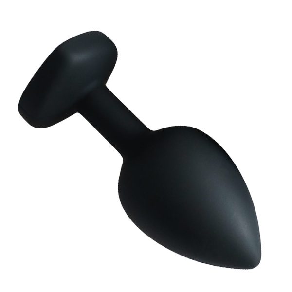 Plug Jóia em Silicone Preto Formato de Coração - Tamanho P - Image 7