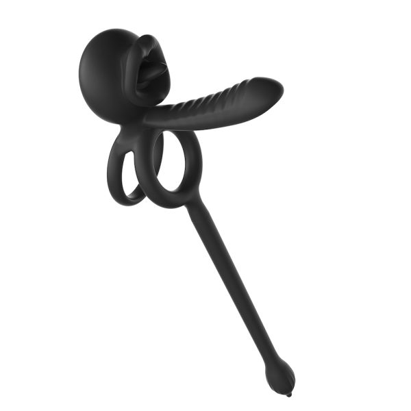 Anel Peniano Duplo e Meia Capa Controle Aplicativo Plug Anal - Image 8