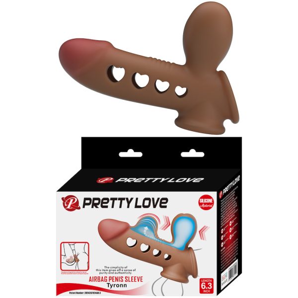 Capa Peniana Inflável com Alça de Escroto Tyronn PRETTY LOVE