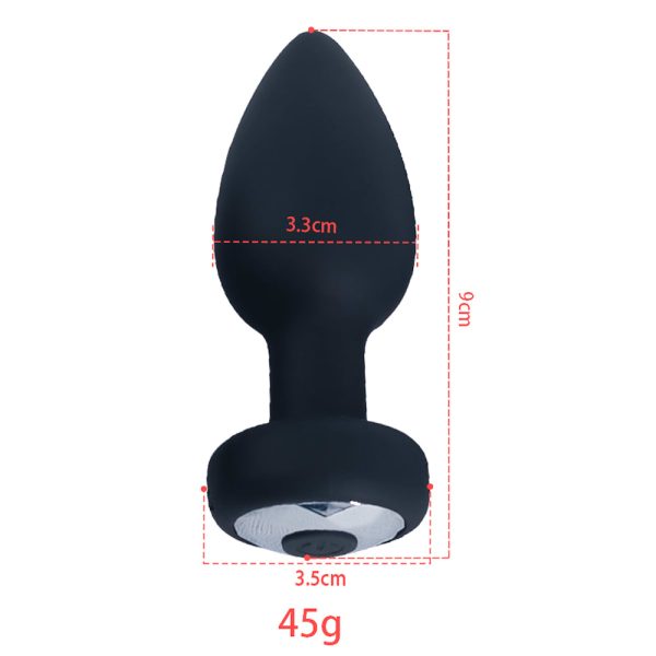 Plug Anal em Silicone com 10 Modos de Vibração, Controle USB - Image 8